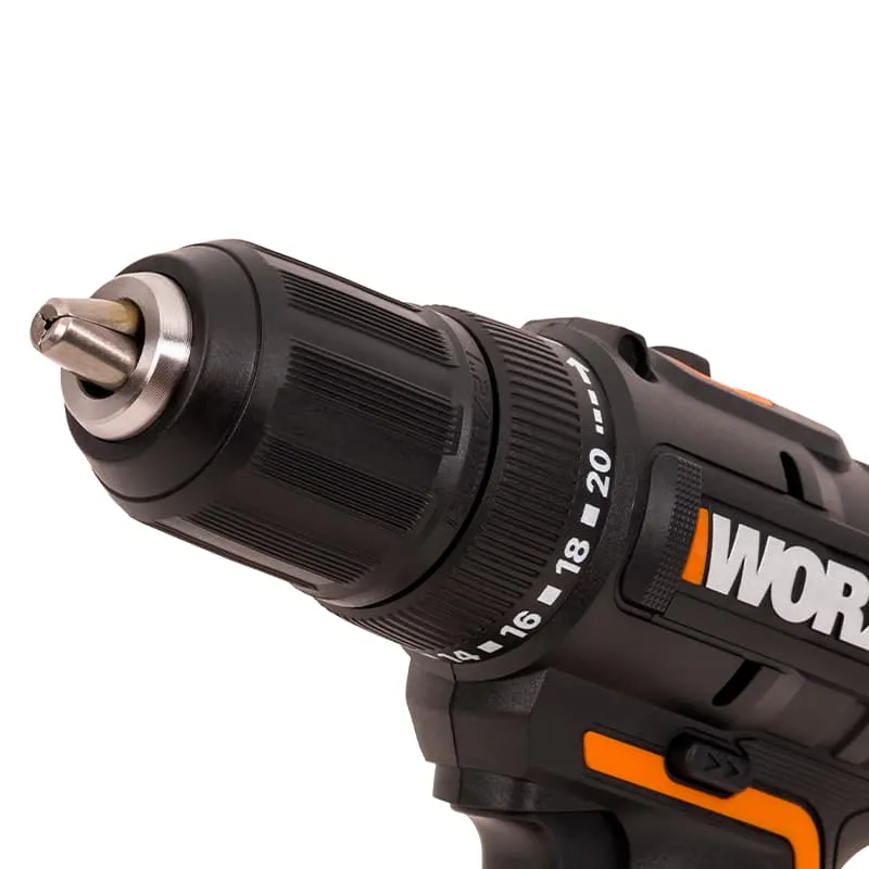 Дрель-шуруповерт WORX WX108 20V 45Нм аккумуляторная — детальное фото
