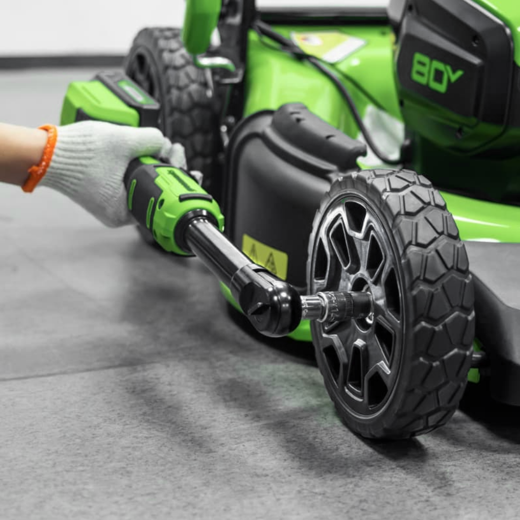 Гайковерт-трещотка удлиненная Greenworks GD24RWX 24V 3804207 (1/2") бесщеточная аккумуляторная — детальное фото