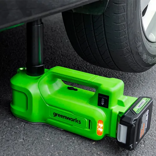 Домкрат автомобильный гидравлический Greenworks G24JACK 24V 3401407 аккумуляторный — детальное фото