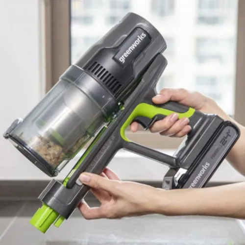 Пылесос вертикальный Greenworks GD24SV 24V 4701407 (500 Вт) аккумуляторный — детальное фото