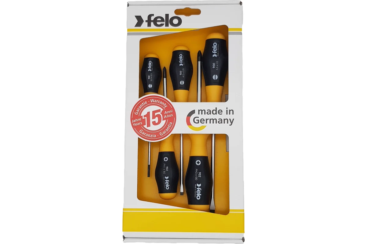 Набор отверток Felo SL/PH, 5 шт 90095248 — детальное фото
