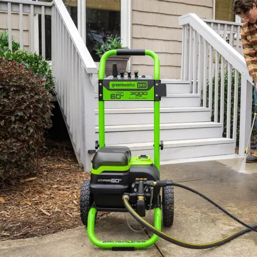 Мойка высокого давления Greenworks GDPW60DP 60V 5106207 (250 бар) с портом на два аккумулятора бесщеточная аккумуляторная — детальное фото