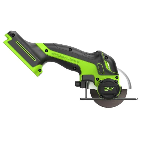 Угловая шлифмашина (болгарка) Greenworks GD24UCS 24V 3402007 (76 мм) бесщеточная аккумуляторная — детальное фото