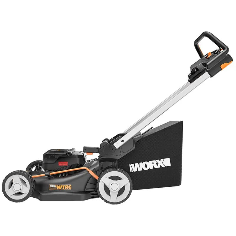 Самоходная газонокосилка WORX NITRO WG749E 40V 46см аккумуляторная бесщеточная — детальное фото