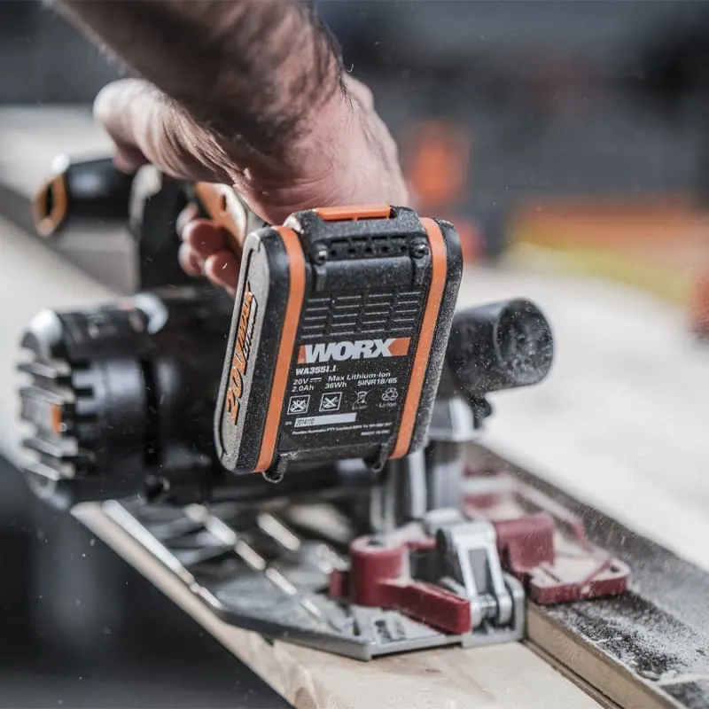 Дисковая пила WORX WX530 20V 165мм аккумуляторная — детальное фото