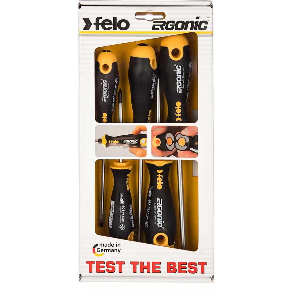 Набор отверток 5 шт в упаковке Felo Ergonic 40095318 — детальное фото