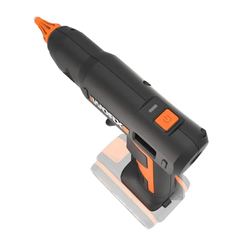 Клеевой пистолет WORX WX045 20V аккумуляторный — детальное фото