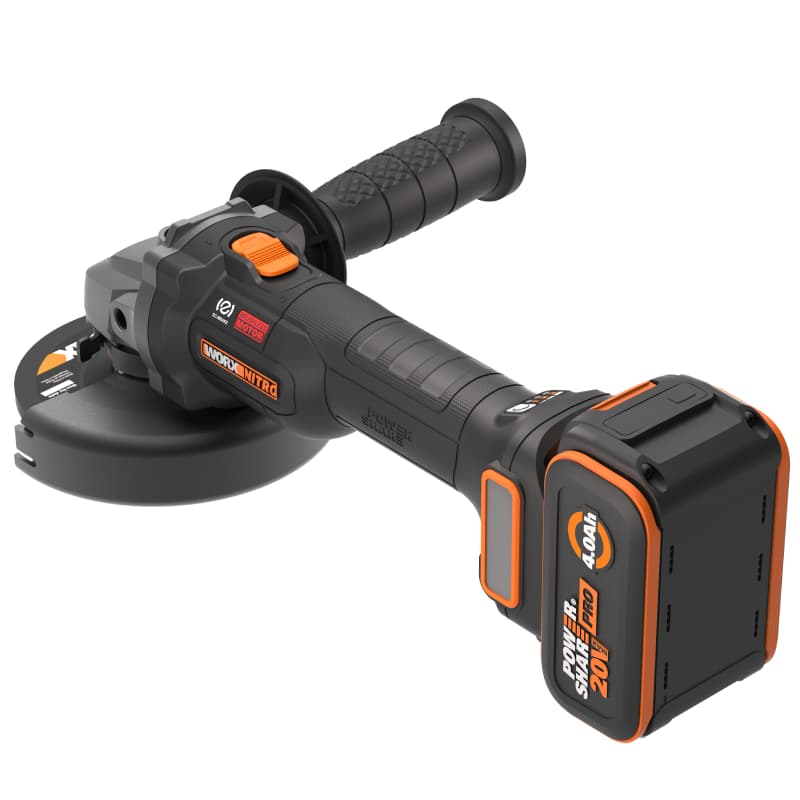Угловая шлифмашина (болгарка) WORX WX815.9 20V бесщеточная аккумуляторная без батареи и зарядки — детальное фото
