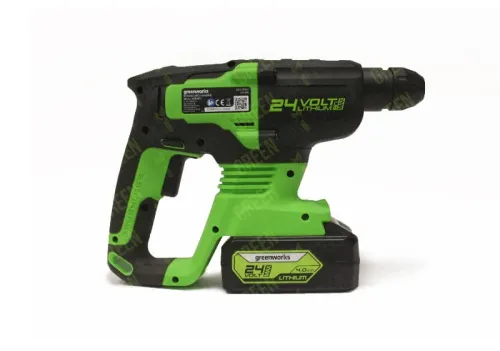 Перфоратор Greenworks GD24SDS2 24V 3803007 (2 Дж) бесщеточный аккумуляторный — детальное фото