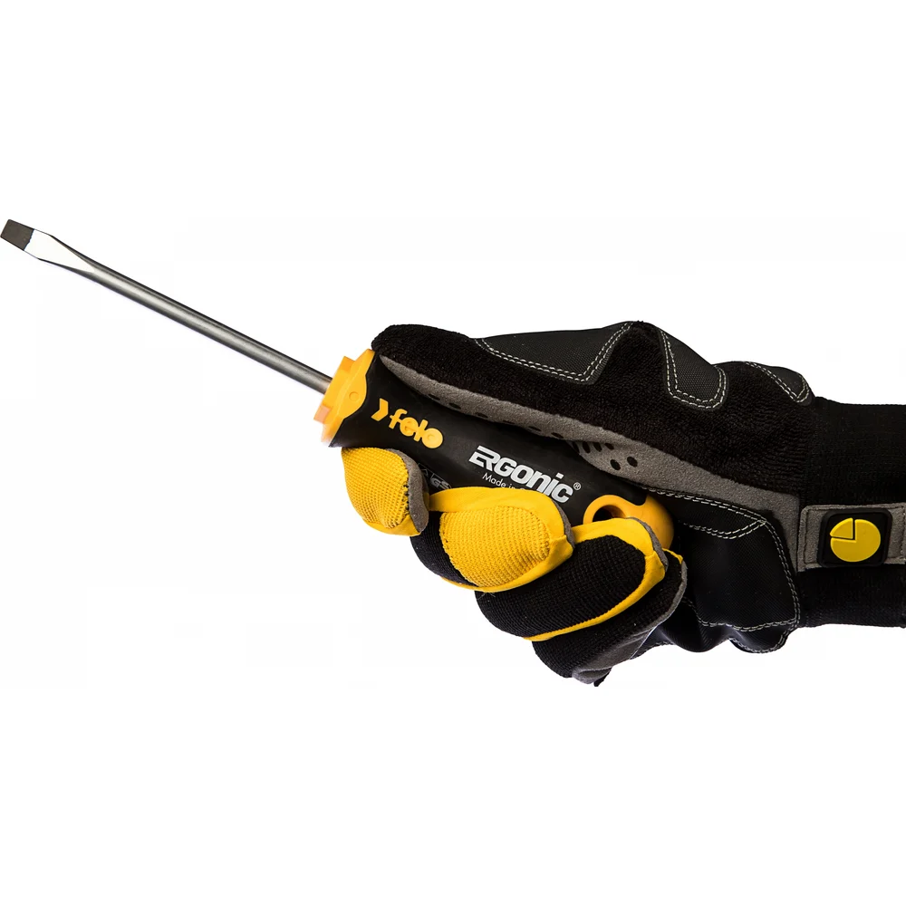 Плоская шлицевая отвертка 6,0х1,2х100 Felo Ergonic 40006310 — детальное фото