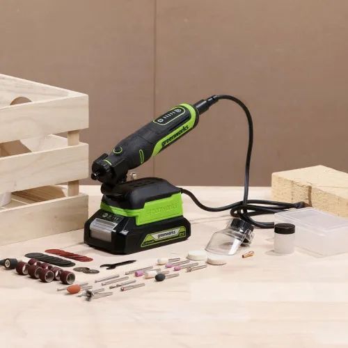 Гравер Greenworks G24RT 24V 3200807 бесщеточный аккумуляторный — детальное фото