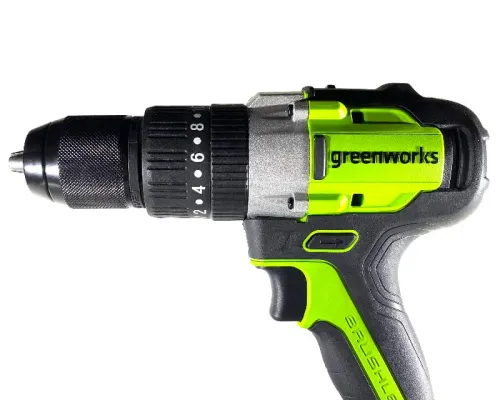 Дрель-шуруповерт ударная Greenworks GD24DD60 24V 3704107 (60 Нм) аккумуляторная бесщеточная — детальное фото