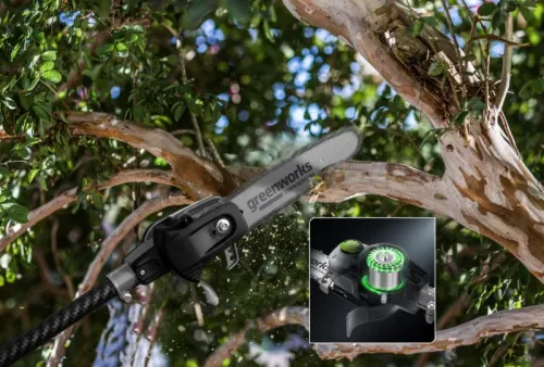 Высоторез-сучкорез телескопический Greenworks PS102T 82V 1402407 (25 см) бесщеточный аккумуляторный — детальное фото