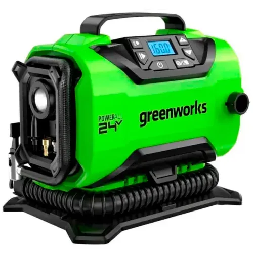 Компрессор Greenworks ACG301 24V/12V 3400807 аккумуляторный — детальное фото