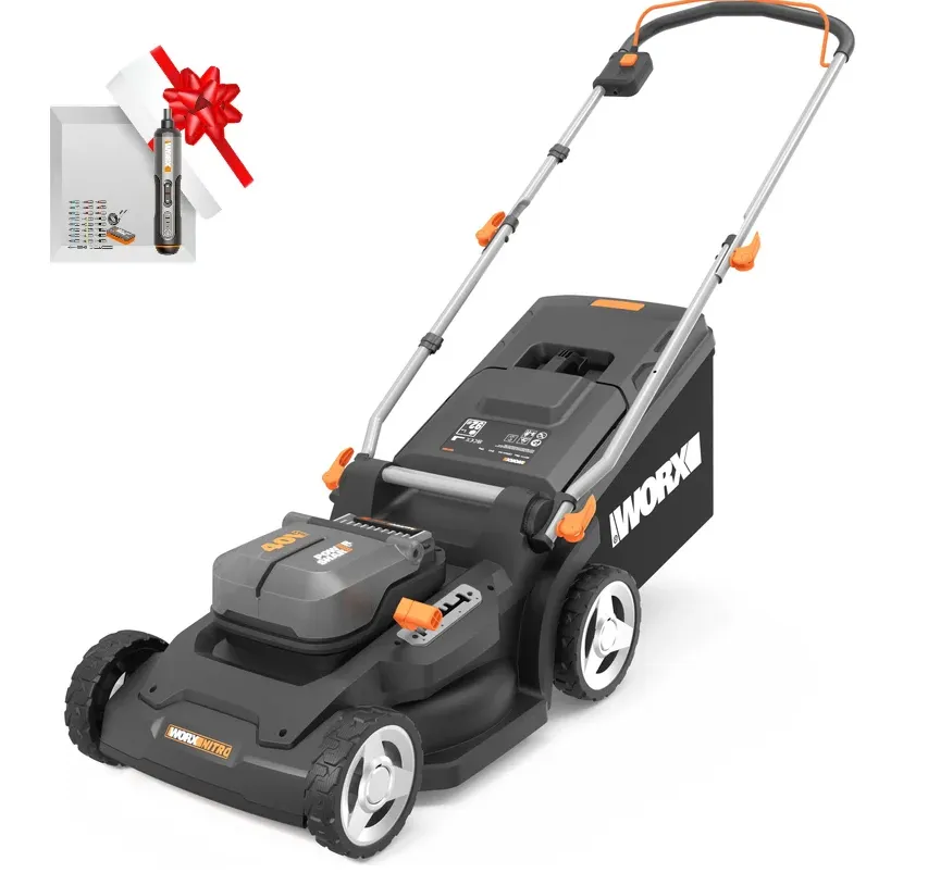 Газонокосилка WORX WG745E 40V (48см) аккумуляторная, c 2х АКБ на 4 А*ч и ЗУ — детальное фото