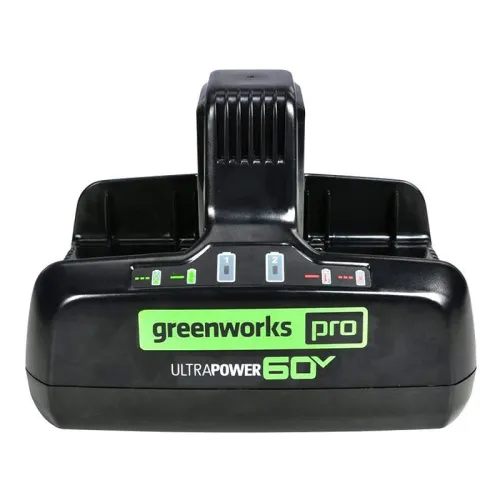 Быстрое зарядное устройство для двух аккумуляторов Greenworks G60DC10 60V 2954407 (10 А) — детальное фото