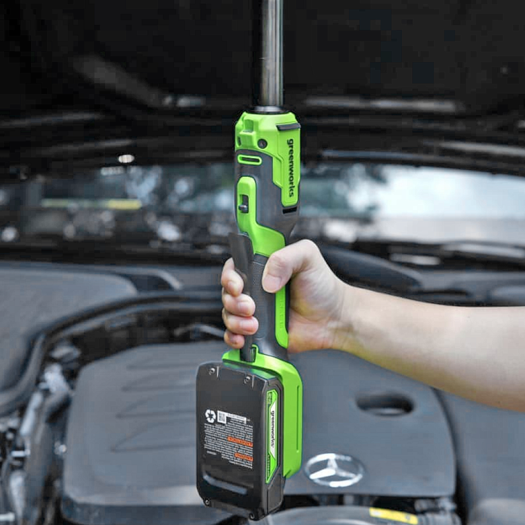 Гайковерт-трещотка удлиненная Greenworks GD24RWX 24V 3804207 (1/2") бесщеточная аккумуляторная